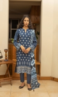 Dupatta: Digital Printed Cottel - 01 Piece Shirt Front: Dyed Embroidered Cottel - 01 Piece Shirt Back: Dyed Cottel - 01 Piece Sleeves: Dyed Embroidered Cottel - 01 Pair Trouser: Dyed - 01 Piece