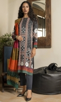Dupatta: Digital printed linen - 01 Piece Shirt Front: Digital printed Embroidered linen - 01 Piece Shirt Back: Digital printed linen - 01 Piece Sleeves: Digital printed Embroidered linen - 01 Pair Trouser: Dyed - 01 Piece