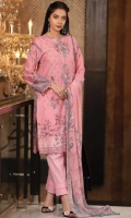 3pc embroidered lawn chikankari suit