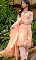 Embroidered Organza Unstitched 3 Piece Suit