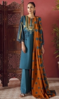 Printed Slub Khaddar Shirt Fabric Printed Poly Wool Shawl (2.5 Meter)