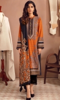 Printed Slub Khaddar Shirt Fabric Printed Poly Wool Shawl (2.5 Meter)