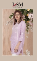 Dobby embroidered kurta along with straight sleeves.