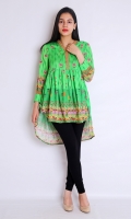 FRONT BACK PRINTED FULL LENGTH STRAIGHT EMBROIDERED SLEEVES CHINESE V-NECK ROUND HEIM