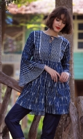 DIGITAL PRINT SHIRT WITH EMBELLISHED LACE NECKLINE BOAT NECK STYLIZED SLEEVES STRAIGHT HEIM DIGITAL PRINT SHIRT WITH EMBELLISHED LACE NECKLINE BOAT NECK STYLIZED SLEEVES STRAIGHT HEIM