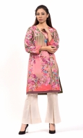 PRINTED SHIRT  ANRAKHA NECK FULL LENGTH STRAIGHT SLEEVES STRAIGHT HEM  PRINTED BACK 