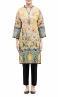 PRINTED KURTA BAND COLLAR NECK FULL LENGTH STRAIGHT SLEEVES STRAIGHT HEM PRINTED BACK PRINTED KURTA BAND COLLAR NECK FULL LENGTH STRAIGHT SLEEVES STRAIGHT HEM PRINTED BACK