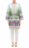 PRINTED KURTA V-NECK WITH LACE FULL LENGTH LACE EMBALISHED BELL SLEEVES STRAIGHT HEM WITH LACE PRINTED BACK PRINTED KURTA V-NECK WITH LACE FULL LENGTH LACE EMBALISHED BELL SLEEVES STRAIGHT HEM WITH LACE PRINTED BACK