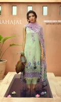 Digital Printed Lawn Shirt With Embroidered Neck Digital Printed With Embroidered Cutwork Cheifly Chiffon Dupatta Dyed Cambric Trouser