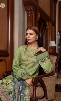 Neck Front     | Digital Printed Lawn with Embroidered Neck (1.25M)  Back                | Luxury Digital Printed Lawn Back  (1.25M) Sleeves           | Luxury Embroidered Lawn Sleeves  (1M)  Dupatta          |  Luxury Jacquard Chiffon Dupatta (2.5M) Trouser           | Cambric Cotton Trouser (2.5M)