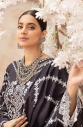 - Printed & Embroidered Lawn Chikankari Shirt - Lawn Dupatta - Plain Trouser