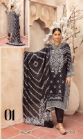- Printed & Embroidered Lawn Chikankari Shirt - Lawn Dupatta - Plain Trouser