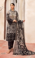 - Printed & Embroidered Lawn Chikankari Shirt - Lawn Dupatta - Plain Trouser