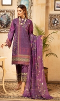 Chikenkari Embroidered Lawn Shirt Sequence Crinkle Chiffon Dupatta Plain Trouser