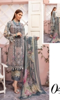 Chikankari Lawn Shirt Crinkle Chiffon Dupatta Plain Trouser