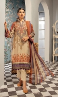 - Embroidered Viscous Shirt - Embroidered Crinkle Dupatta - Plain Trouser