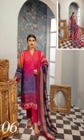 - Embroidered Viscous Shirt - Embroidered Crinkle Dupatta - Plain Trouser