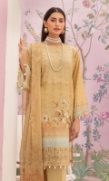 - Printed Sequence Chikankari Karandi Shirt - Crinkle Dupatta - Plain Trouser