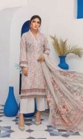 Embroidered Lawn Shirt Crinkle Chiffon Dupatta Plain Trouser