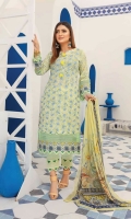 Embroidered Lawn Shirt Crinkle Chiffon Dupatta Plain Trouser