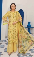 Embroidered Lawn Shirt Crinkle Chiffon Dupatta Plain Trouser