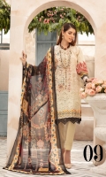 Sequence Chikankari Printed Lawn Crinkle Dupatta Plain Trouser
