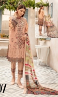 Sequence Chikankari Printed Lawn Crinkle Dupatta Plain Trouser