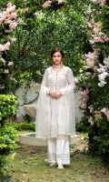 Self Jacquard lawn With Embridery And Mirrior Work Front = 1.15 Meter  Self Jacquard Embroided Lawn Back  = 1.15 Meter  Self Jacquard Embroided Lawn Sleeves = 0.65 Meter  Schiffli Embroided Cotton Trousers = 2.5 Meter  Net Dupatta With Embroidery And Mirrior Work = 2.5 Meter  Organza Embroided Border With Mirror Work For Front Hem = 0.70 Meter