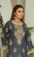 Embroidered Karandi Shirt Printed Chiffon Dupatta Dyed Trouser