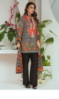 Embroidered Karandi Shirt Printed Chiffon Dupatta Dyed Trouser