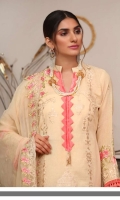 Embroidered Karandi Shirt Bimber Chiffon Embroidered Dupatta Dyed Trouser