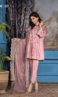 Embroidered Viscose Shirt Digital Print Chiffon Dupatta Dyed Bottom