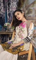 Embroidered Viscose Shirt Digital Print Chiffon Dupatta Dyed Bottom