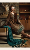 Woven linen jaquard front Woven linen jacquard back Linen sleeves Embroidered organza neckline Embroidered organza sleeve patch Embroidered velvet ghera patti I Embroidered velvet ghera patti II Embroidered velvet sleeve patti Jacquard sleeve patti Linen trouser Plushy shawl