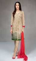 Net fully embroidered angrakha Jacquard pants  Shaded net embroidered dupatta
