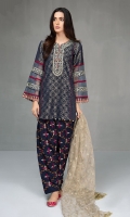 3 piece Jacquard embroidered shirt with handwork Fully embroidered rawsilk shalwar Zari net embroidered dupatta