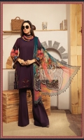 Printed Dobby Linen Shirt Dyed Trouser Printed Chiffon Dupatta Embroidered Patti Embroidered Panel 1 Piece