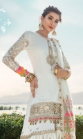 EMBROIDERED COTTON SATIN FRONT EMBROIDERED COTTON SATIN BACK EMBROIDERED COTTON SATIN SLEEVES' EMBROIDERED NET DUPATTA EMBROIDERED COTTON SATIN GHARARA EMBROIDERED COTTON SATIN DUPATTA PATTI EMBNROIDERED ORGANZA NECK PATTI EMBROIDERED ORGANZA NECK MOTIF EMBROIDERED ORGANZA GHARARA PATTI EMBROIDERED ORGANZA GHERA LACE