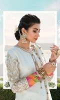 EMBROIDERED COTTON SATIN FRONT EMBROIDERED COTTON SATIN BACK EMBROIDERED COTTON SATIN SLEEVES' EMBROIDERED NET DUPATTA EMBROIDERED COTTON SATIN GHARARA EMBROIDERED COTTON SATIN DUPATTA PATTI EMBNROIDERED ORGANZA NECK PATTI EMBROIDERED ORGANZA NECK MOTIF EMBROIDERED ORGANZA GHARARA PATTI EMBROIDERED ORGANZA GHERA LACE