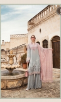 Jacquard Shirt Khaddi dupatta Embroidered trouser Embroidered organza sleeve lace I Embroidered sleeves lawn Lace II Embroidered organza sleeve lace III Embroidered ghera organza Lace Embroidered organza ghera patch