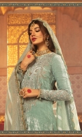 Embroidered Velvet Front Plain Velvet Back Plain Velvet Sleeves Embroidered Velvet Sleeves border Embroidered Velvet Ghera Lace Embroidered Organza Ghera Lace with Pearls Organza Jacquard Dupatta Embroidered Velvet Dupatta Lace Cotton Satin Trouser