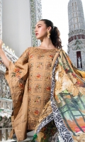 Embroidered shirt            Embroidered Trouser Printed Chiffon Dupatta