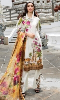 Embroidered shirt            Embroidered Trouser Printed Chiffon Dupatta