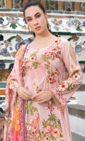 Embroidered shirt            Embroidered Trouser Printed Chiffon Dupatta