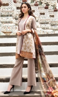 Embroidered shirt            Embroidered Trouser Printed Chiffon Dupatta
