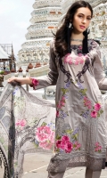 Embroidered shirt            Embroidered Trouser Printed Chiffon Dupatta