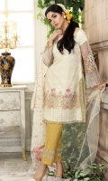 Embroidered Net Shirt Embroidered Net Dupatta Viscose Silk Trouser with Embroidered patch Viscose Silk Inner Shirt