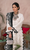 Embroidered Front (Lawn) Embroidered Front Border (Lawn) Embroidered Sleeve (Lawn) Printed Back (Lawn) Embroidered Dupatta (slub Net) Printed Trouser (Cotton)