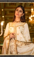Mesoury Embroidered Front, Back, Sleeves, chiffon Embroidered Dupata, Embroidered Front, Back Daman Patch, Embroidered Bazu Patch, Embroidered Trouser Patti Patch, Jamawaar, Trouser and Accessories.