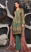 Emb Chiffon Front/Back & Sleeves Emb Daman Patch Emb Chiffon Dupatta Grip Trouser & Accessories